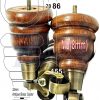 4x SOLID WOOD FURNITURE LEGS M8 REPLACEMENT ANTIQUE BRASS CASTOR FEET 155mm HIGH - Image 40