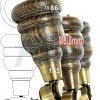 4x SOLID WOOD FURNITURE LEGS M8 REPLACEMENT ANTIQUE BRASS CASTOR FEET 155mm HIGH - Image 42