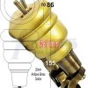 4x SOLID WOOD FURNITURE LEGS M8 REPLACEMENT ANTIQUE BRASS CASTOR FEET 155mm HIGH - Image 22