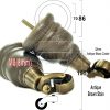 4x SOLID WOOD FURNITURE LEGS M8 REPLACEMENT ANTIQUE BRASS CASTOR FEET 155mm HIGH - Image 15