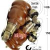 4x SOLID WOOD FURNITURE LEGS M8 REPLACEMENT ANTIQUE BRASS CASTOR FEET 155mm HIGH - Image 19