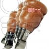 4x SOLID WOOD FURNITURE LEGS M8 REPLACEMENT BLACK CHROME CASTOR FEET 155mm HIGH - Image 26