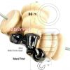 4x SOLID WOOD FURNITURE LEGS M8 REPLACEMENT BLACK CHROME CASTOR FEET 155mm HIGH - Image 29