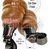 4x SOLID WOOD FURNITURE LEGS M8 REPLACEMENT BLACK CHROME CASTOR FEET 155mm HIGH - Image 32